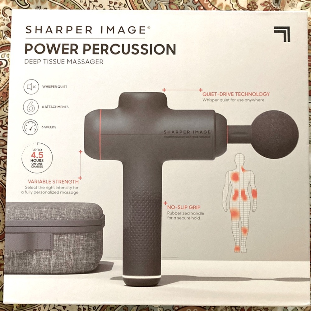 Sharper Image POWER PERCUSSION Deep Tissue Massager NWOT